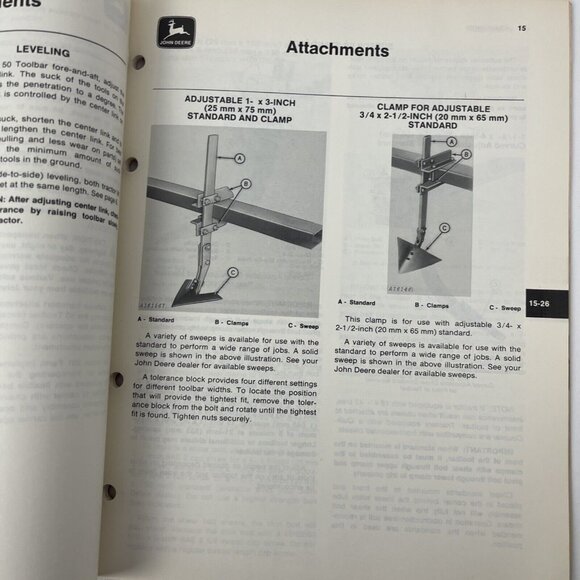 John Deere 50 Toolbar & Attachments Operator's Manual OM A41456 Issue F0 dealer - Picture 9 of 12
